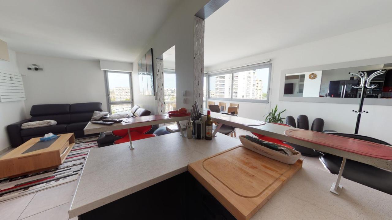 Duplex Grand Standing Vue Mer Et Port Mauguio Exterior foto
